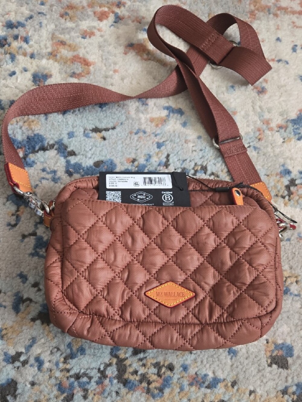 MZ Wallace Metro Camera Bag Terracotta - Picture 2 of 3